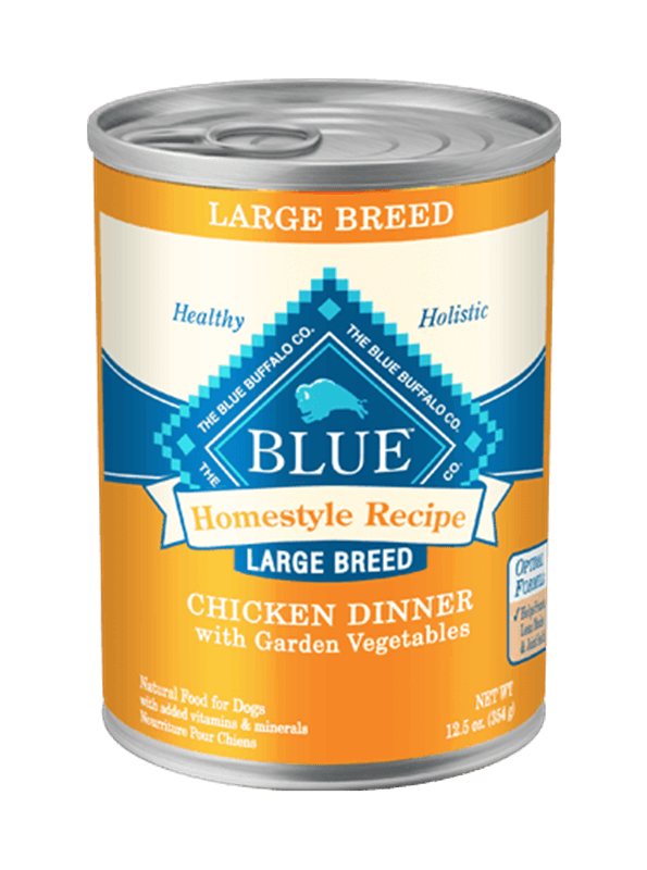 Blue Buffalo Homestyle Chicken Dinner with Vegetables Recipe for Large Breed Adult Dogs – 12.5oz