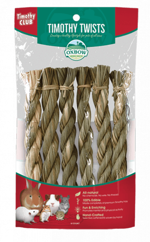 Oxbow Timothy CLUB Twist Toy for Small Animals